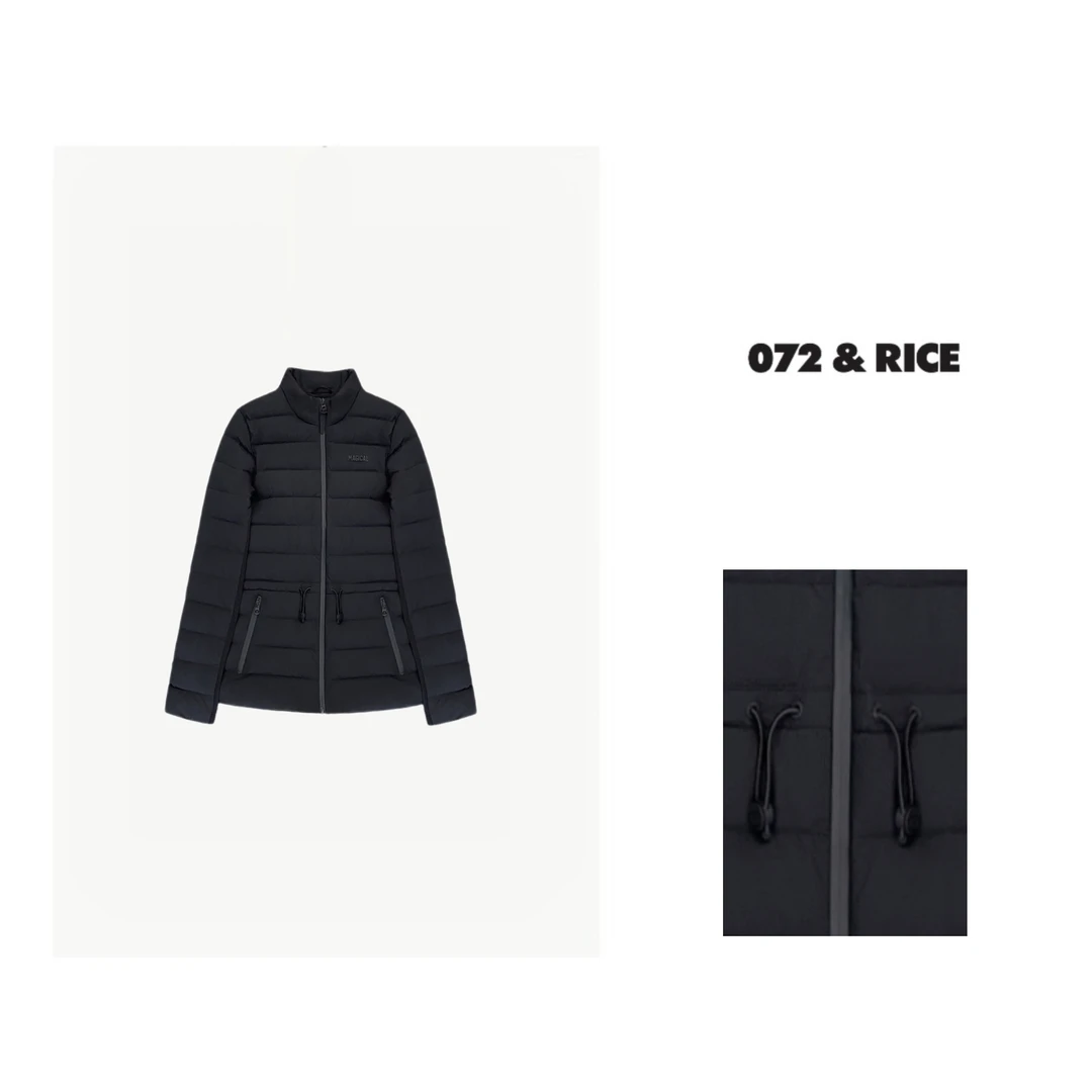 072 & RICE【小凯奇】秋冬半高领拉链长袖羽绒外套 CF23486 618FF