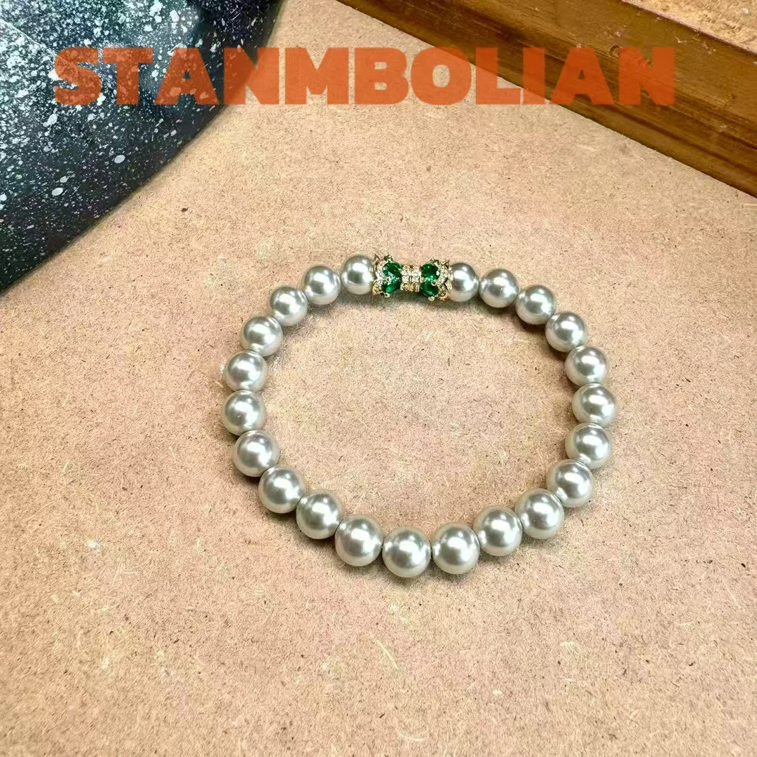 手链 正品STAMBOLIAN 强光奶奶灰手链NBS368