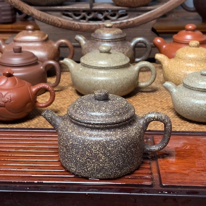 紫砂茶壶8目雪铁砂230 cc全手工