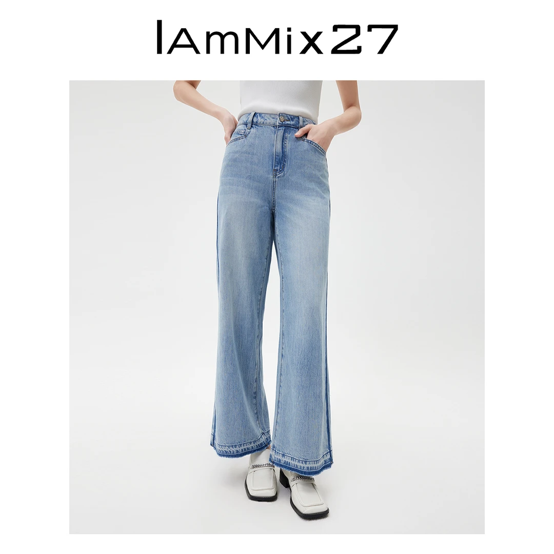 Iammix27直筒牛仔裤M4C7651
