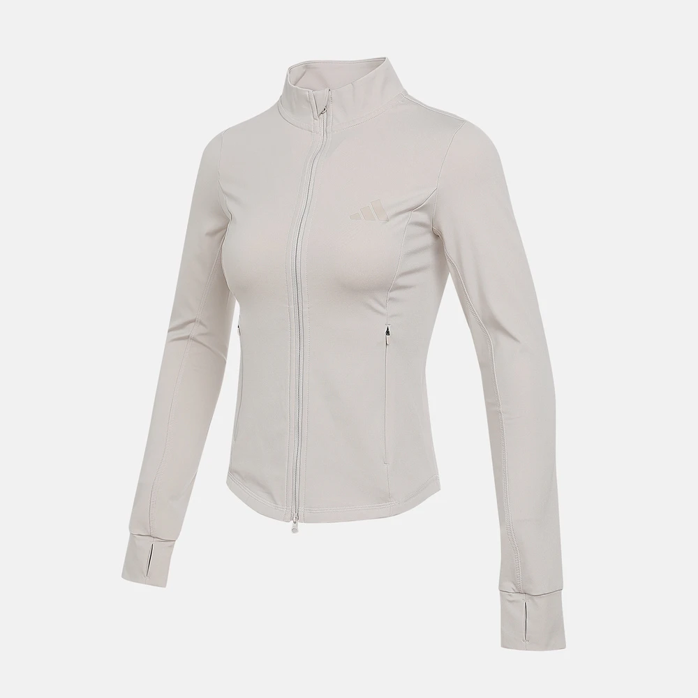 adidas阿迪达斯女子SLIM KNIT JKT针织无帽外套KF2665