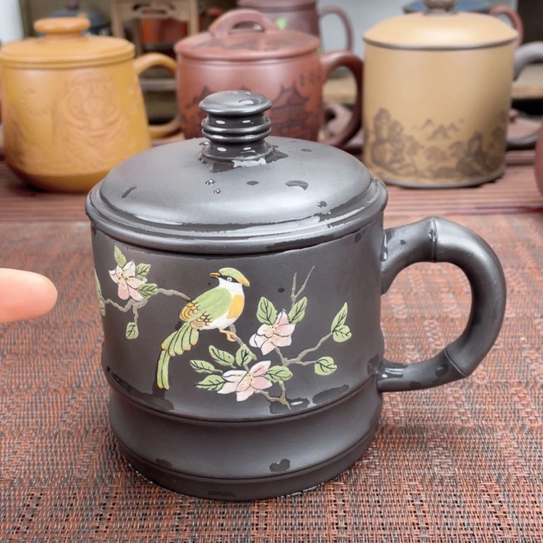 【闪购商品】茶杯紫砂宜兴原矿紫砂盖杯微瑕