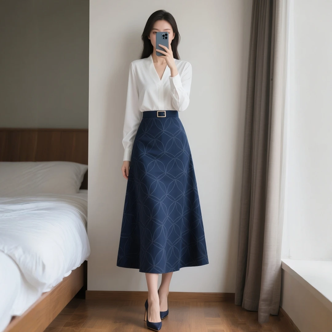 春秋季新款女装时尚穿搭气质高级感衬衫两件套装半身裙子通勤洋气