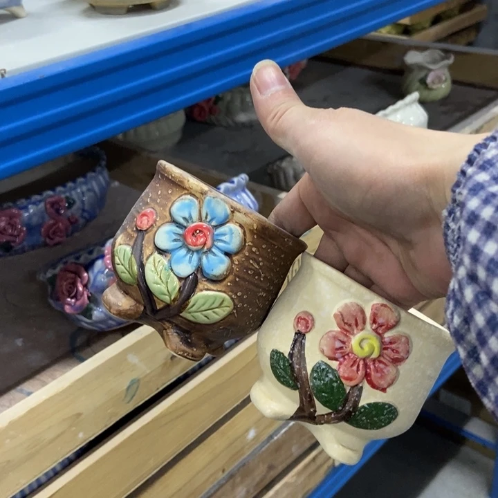 陶瓷花盆单场满9.9发9*8