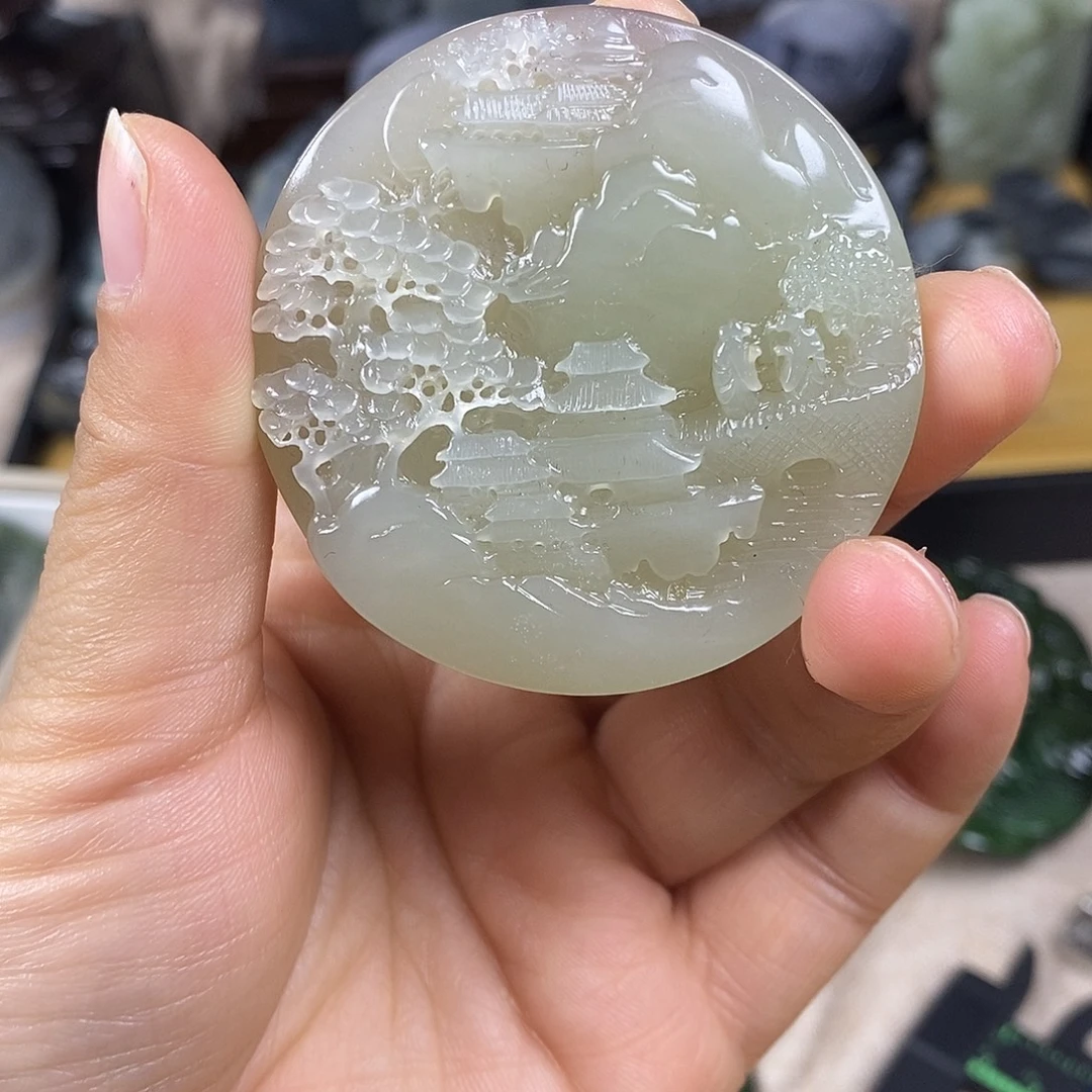 和田玉未镶嵌颈饰