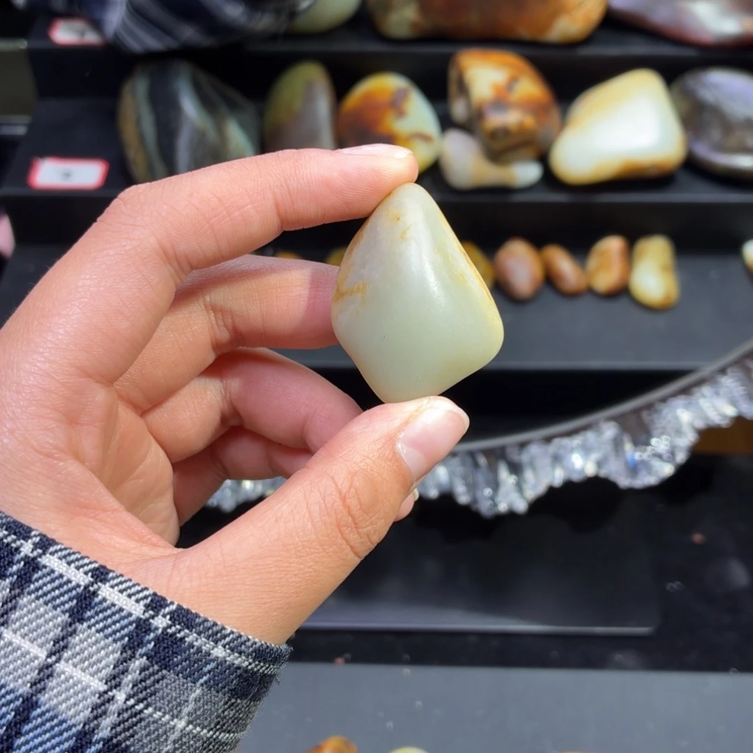 和田玉未镶嵌挂件31.3