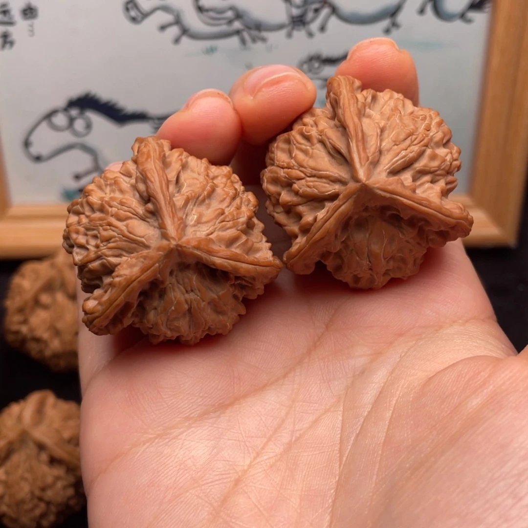 【闪购商品】文玩核桃把件37全品盘山