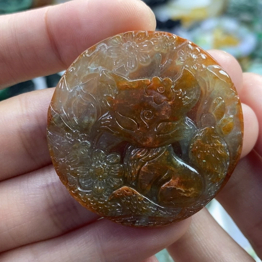 翡翠未镶嵌颈饰吊坠