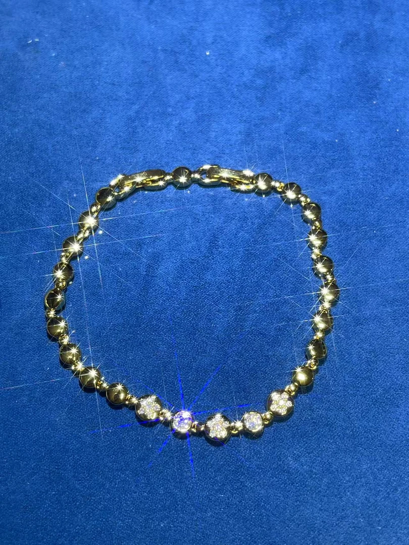 a1483黄色花花手链多样性发货