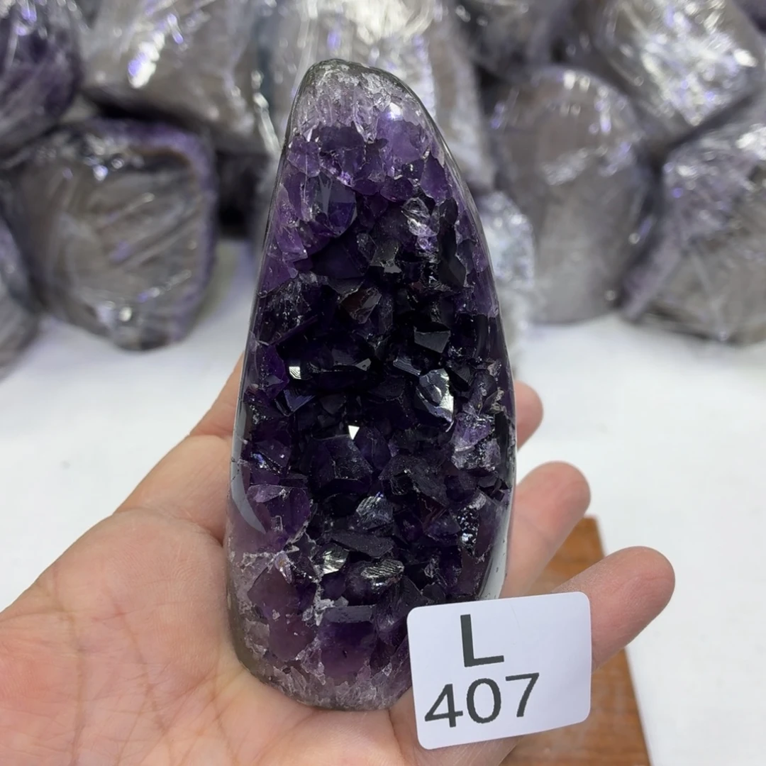 水晶摆件未镶嵌天然紫水晶