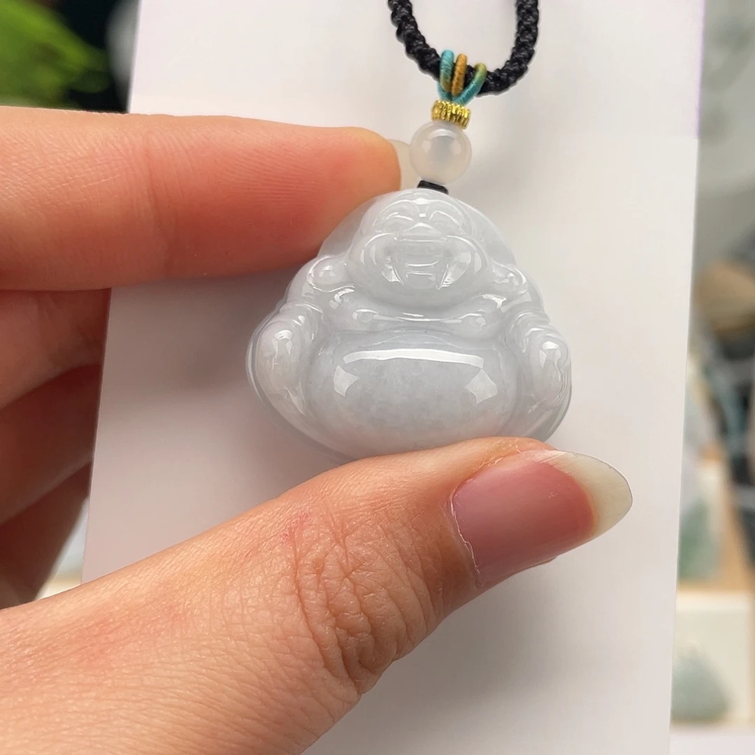 翡翠未镶嵌颈饰佛公