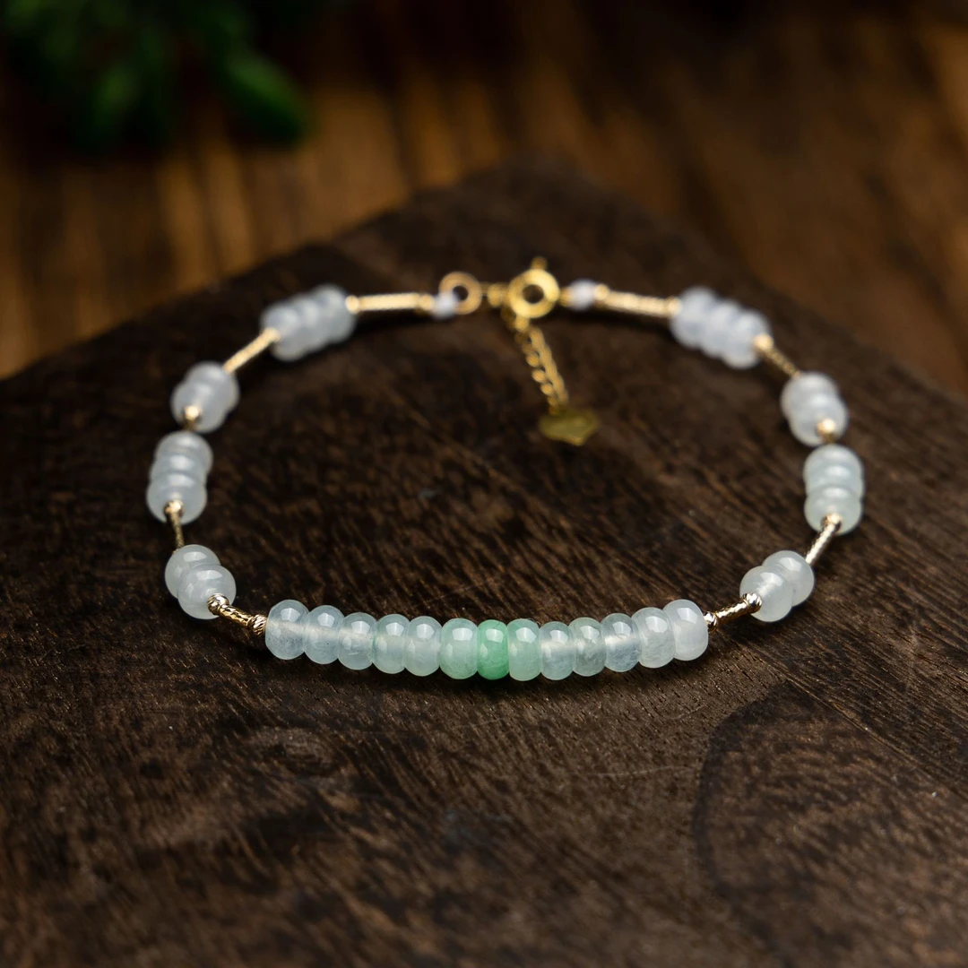 【央博玉】18k翡翠手链-YB92920495-多样性发一|CXQ21