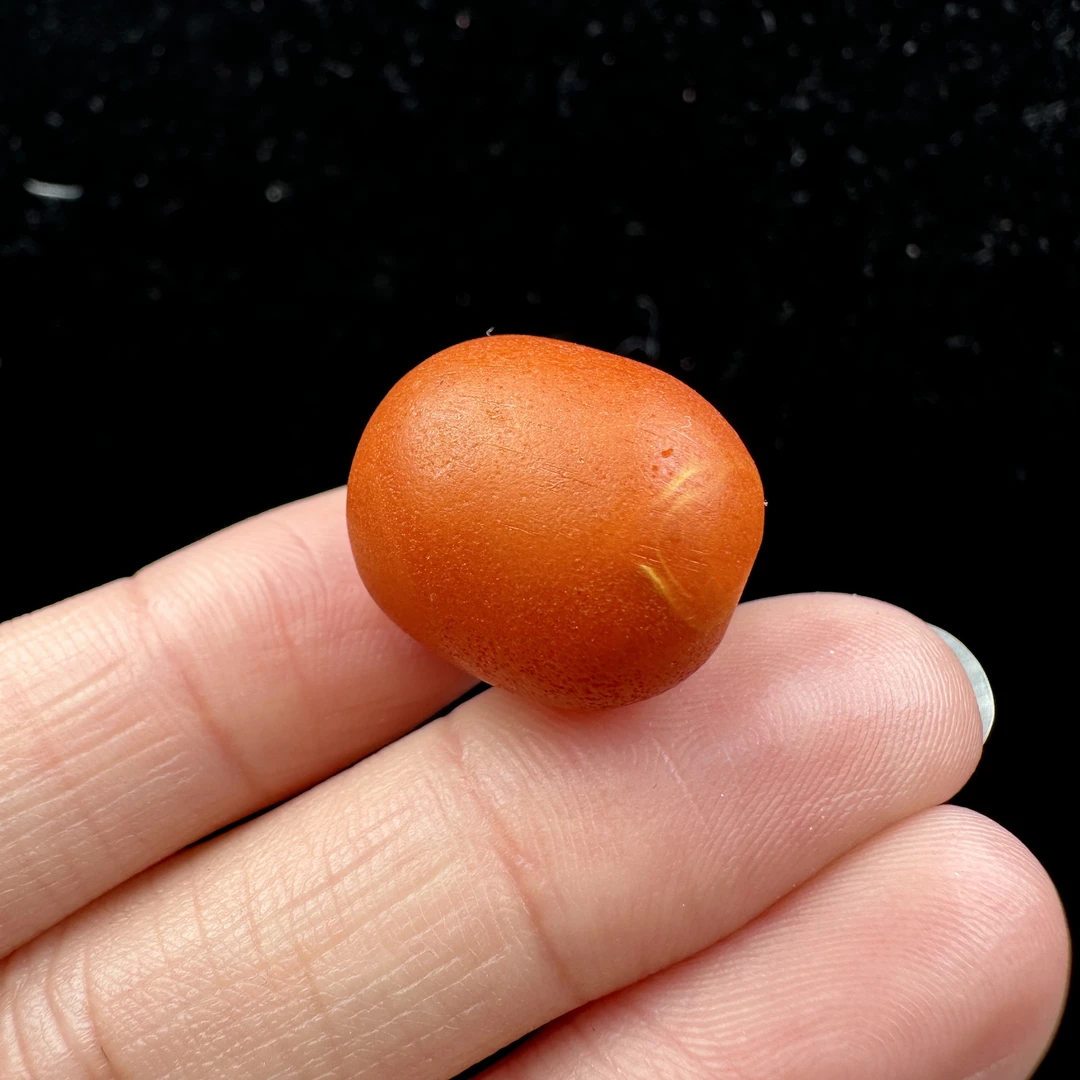 Y6281天然原矿蜜蜡 老蜡枣珠 15.7*18mm抖音基地质检发货