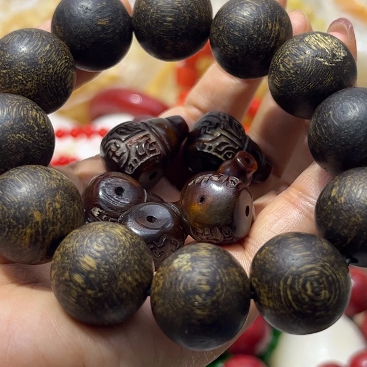 核桃手串/手链射红三通