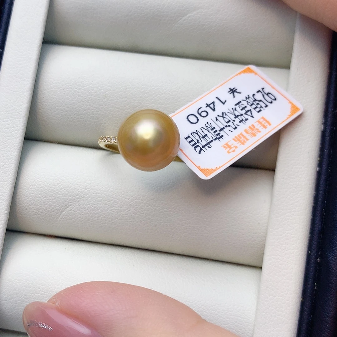 戒指海水珍珠银S925镶嵌W39