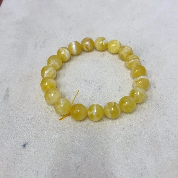 蜜蜡未镶嵌裸石手串