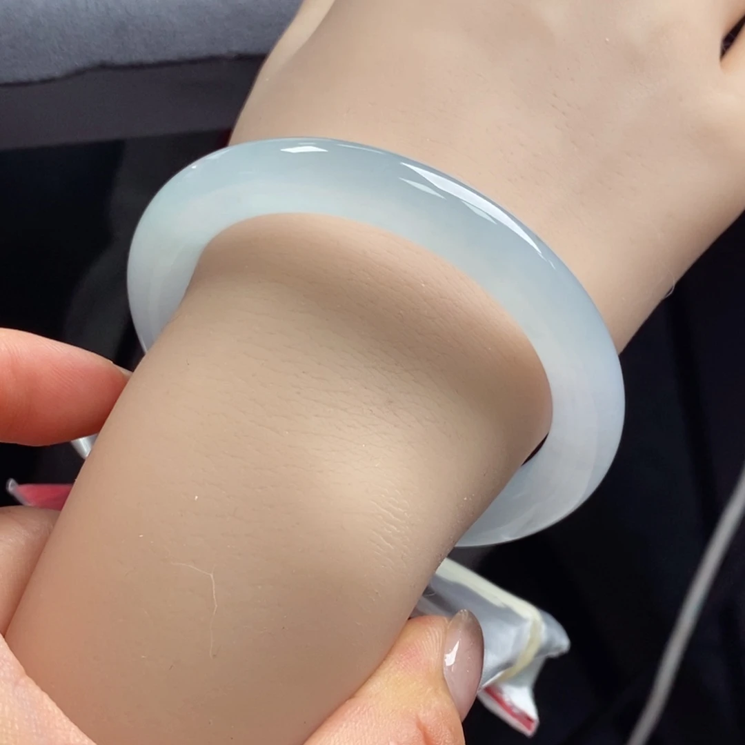 未镶嵌手镯翡翠54.6翡翠a货手镯