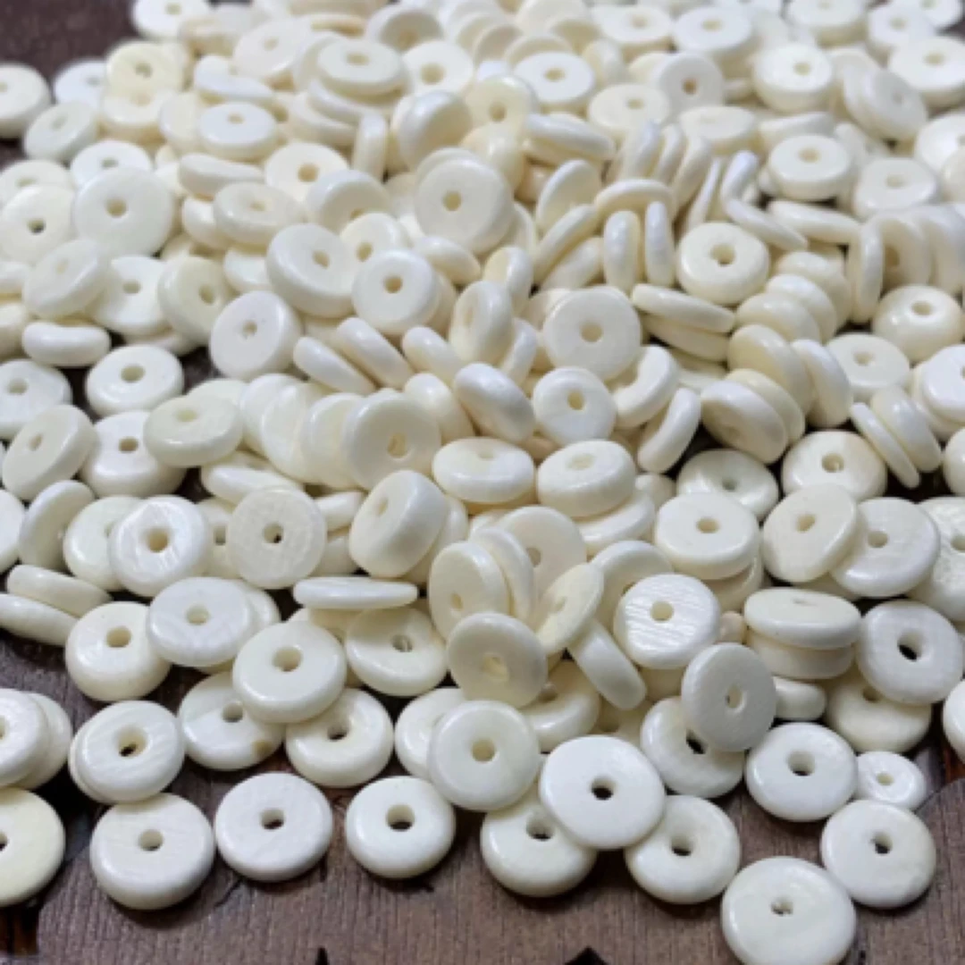 冰料猛犸象牙隔片垫片散隔珠佛珠手串手持文玩星月菩提小金刚配饰