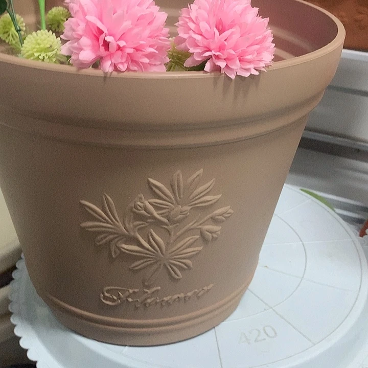 2个大号粉色无托浮雕