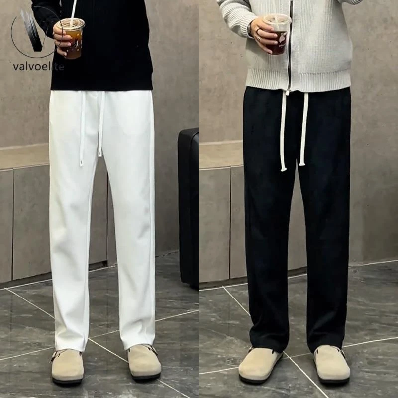 VALVOELITE夏季薄款卫裤男简约设计潮流百搭休闲裤垂感宽松裤子男