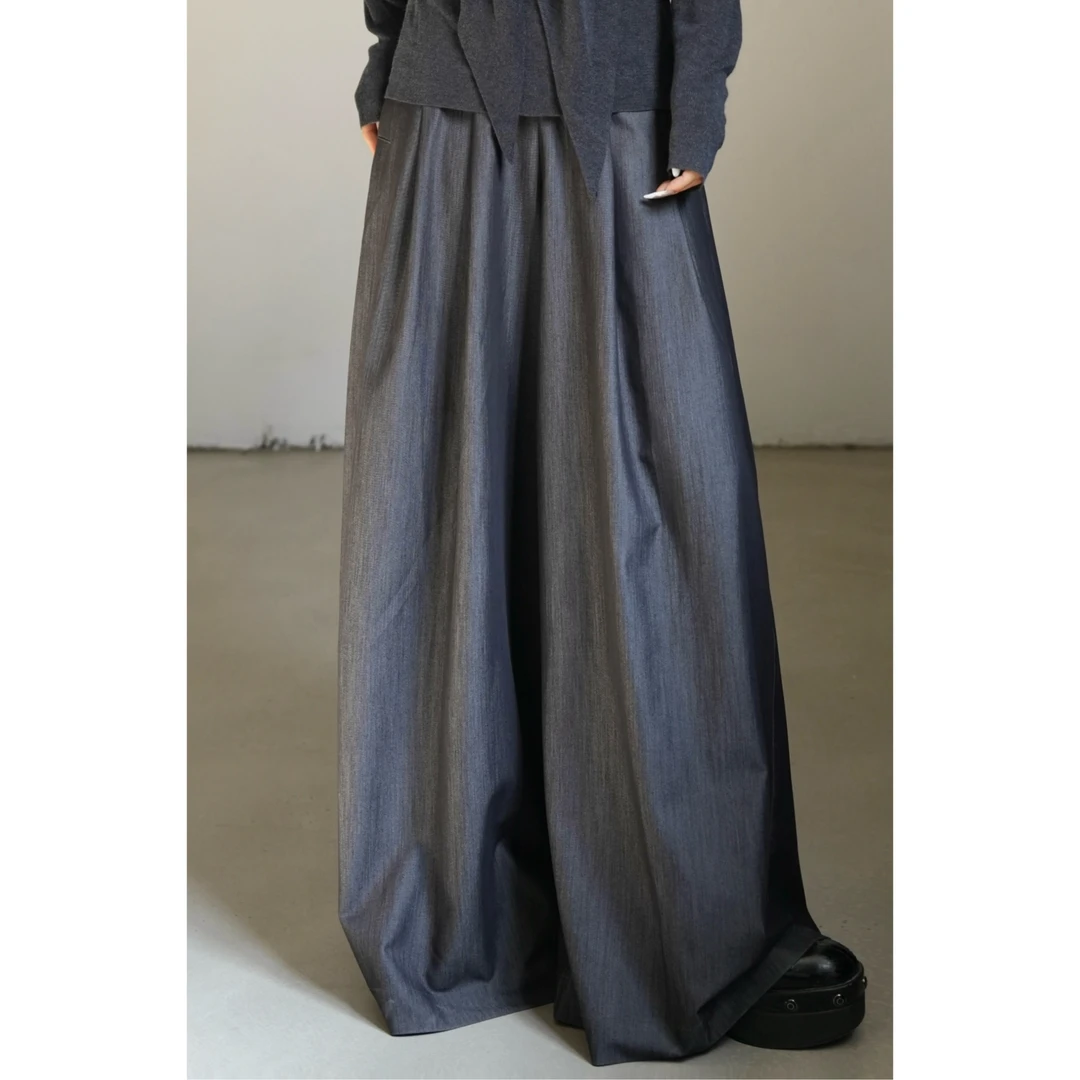 呆毛DM.FACTORY【早春上新】早春百搭通勤宽松垂感裤子DMJ3421