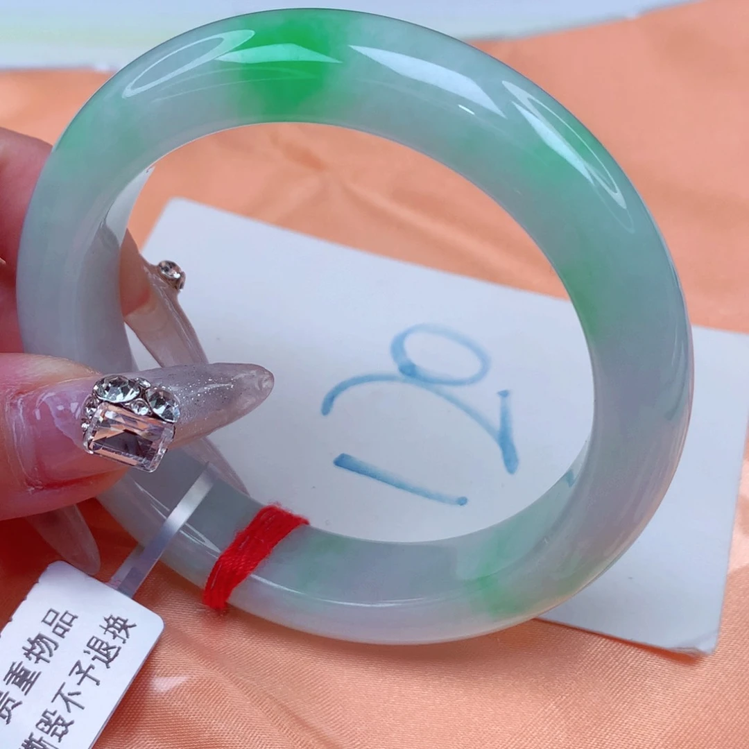 翡翠手镯未镶嵌天然缅甸翡翠A货手镯