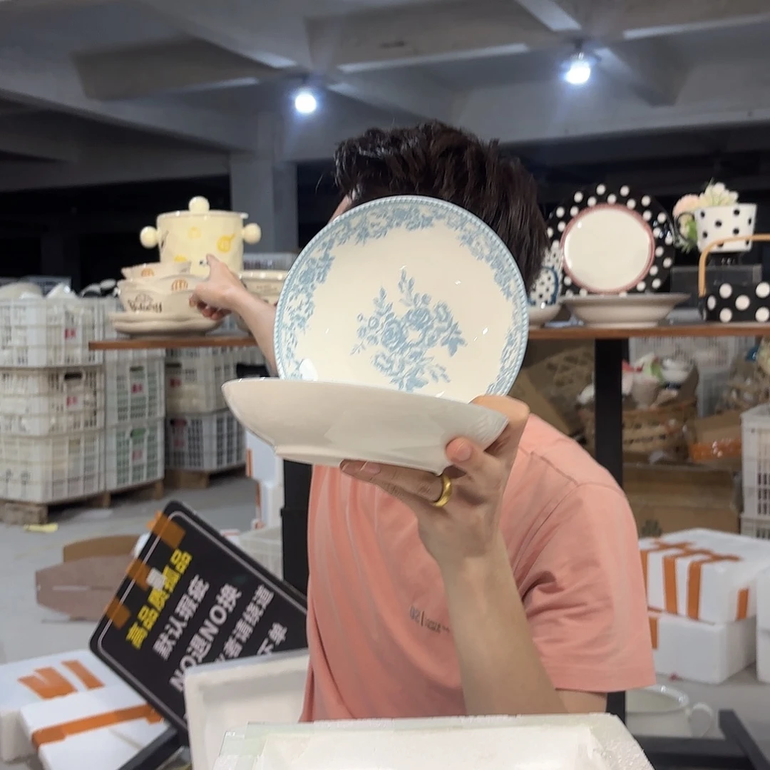 潮州微瑕陶瓷餐具7寸