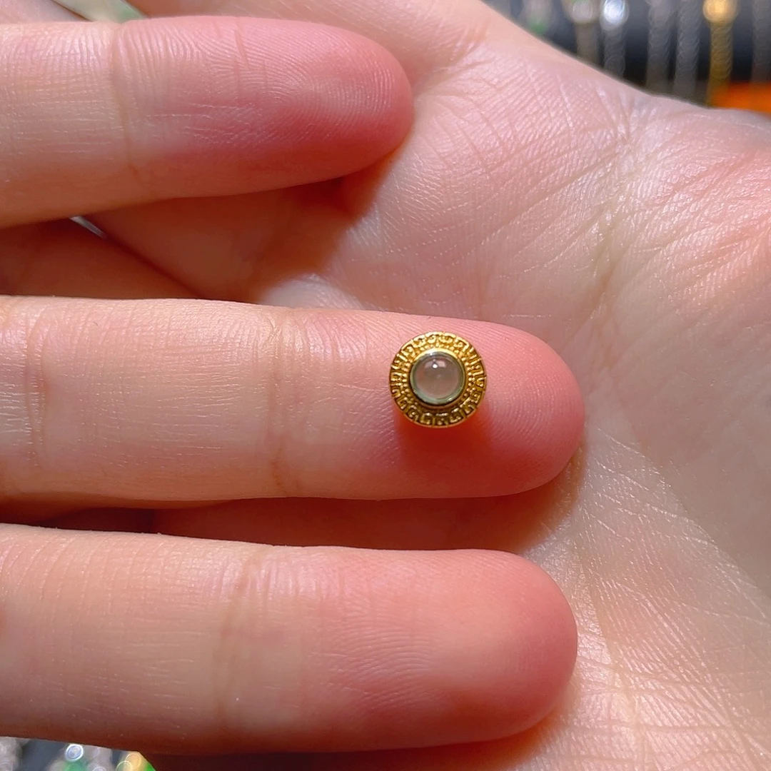 翡翠银S925镶嵌吊坠(不含链)