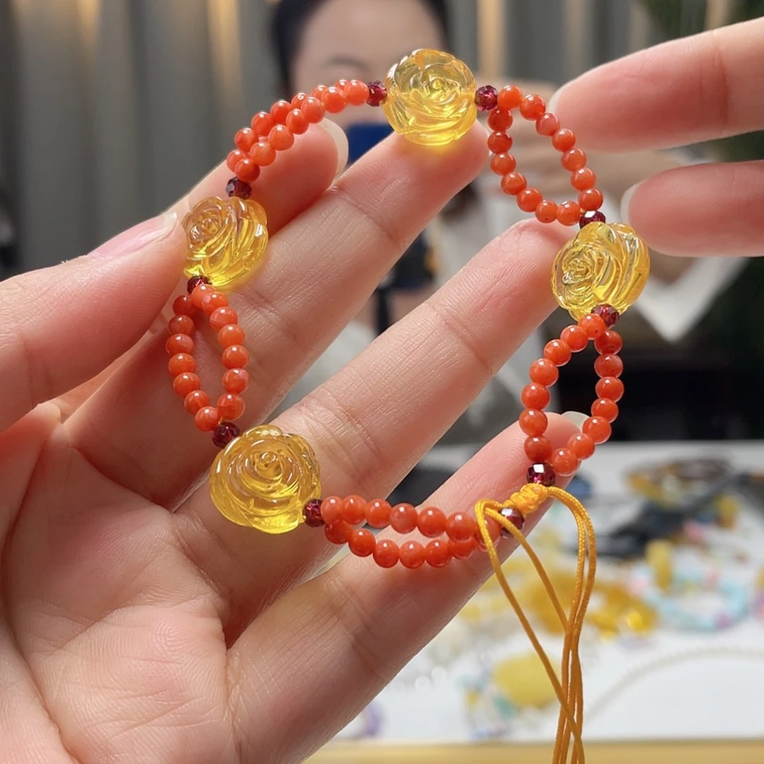 未镶嵌琥珀裸石琥珀手串