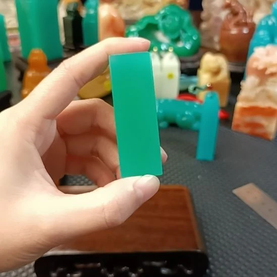 印石寿山石雅安绿闲章