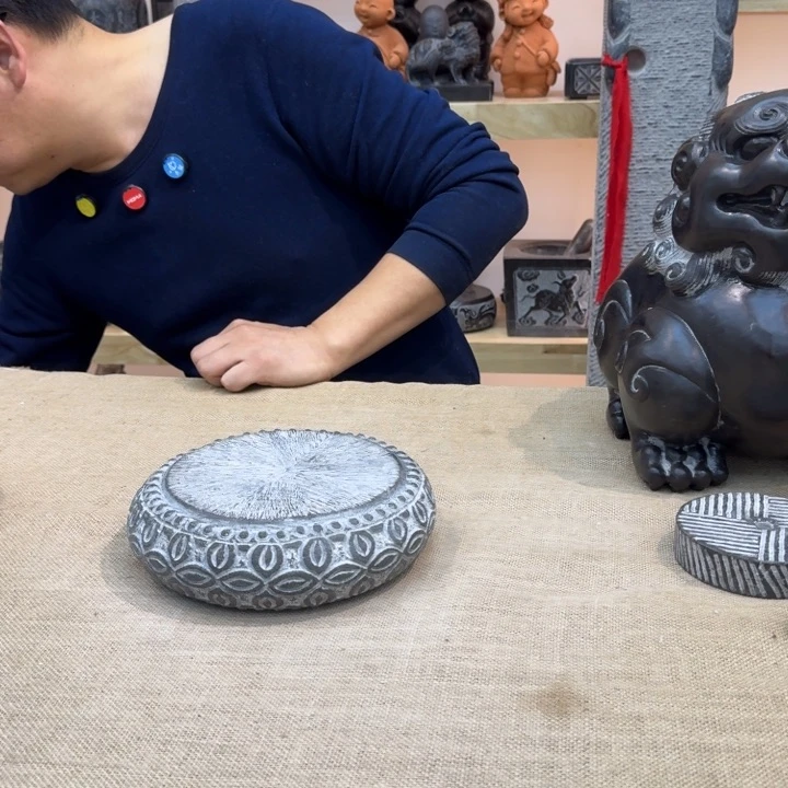 西安石晋錾石雕手工雕刻摆件