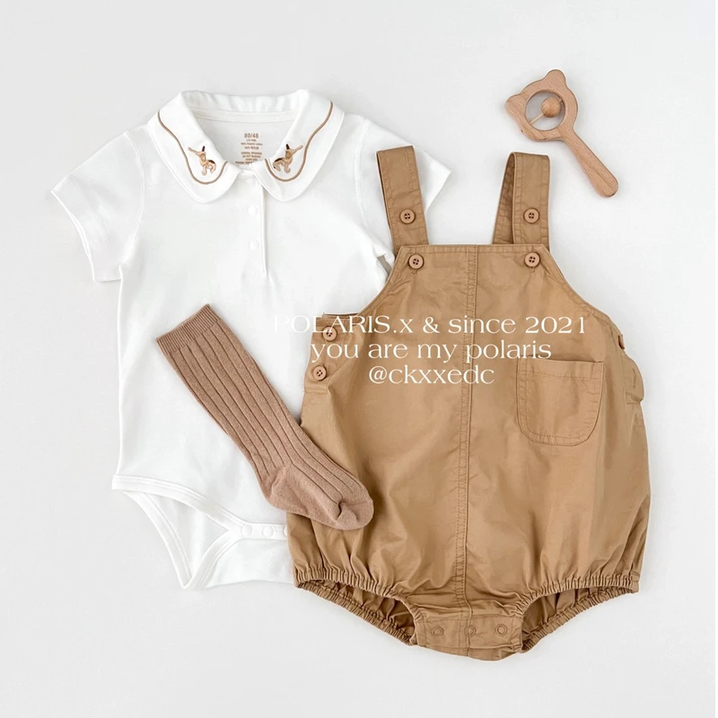 工装风 | 男女宝婴儿背带裤连体户外百搭工装包屁衣