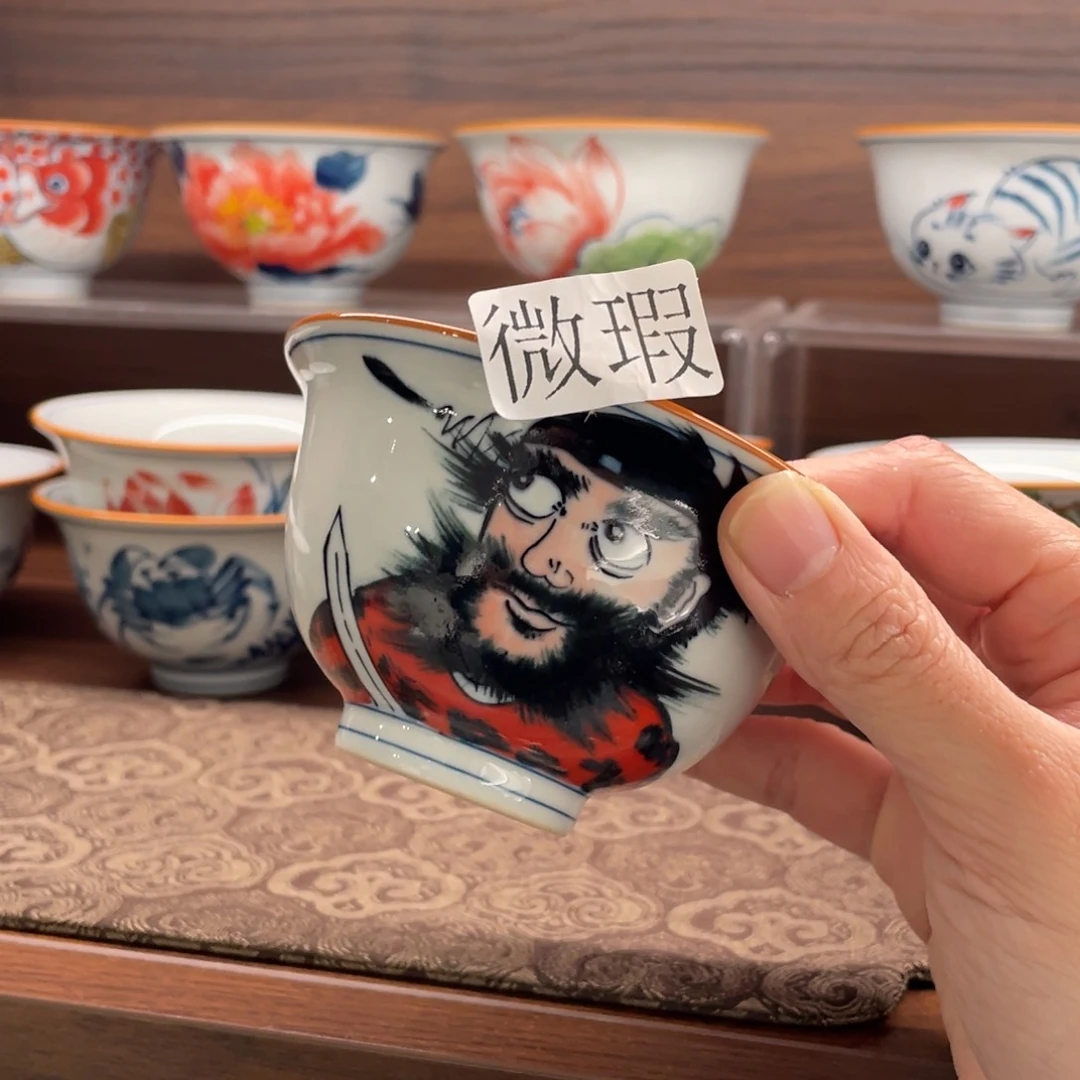 有瑕釉下彩纯手绘