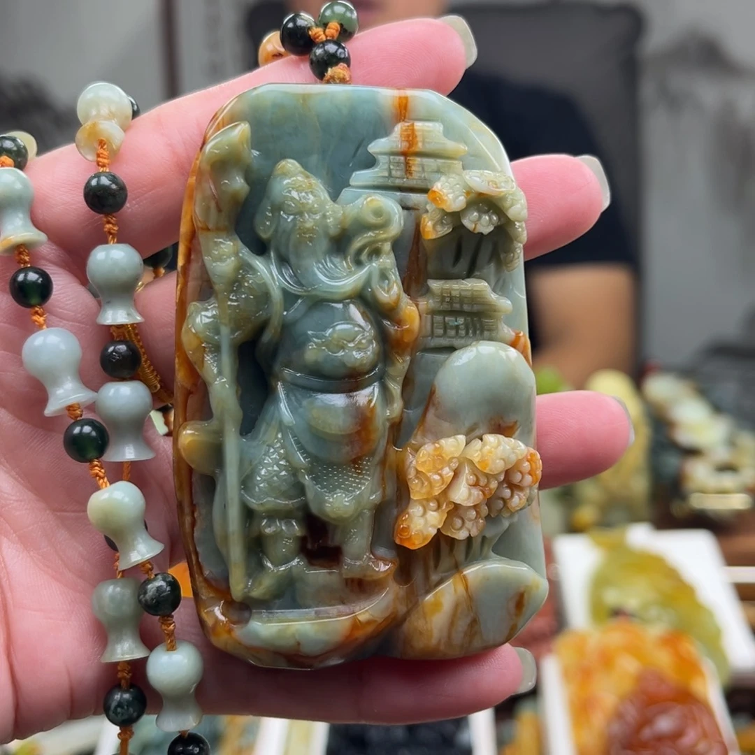 岫玉未镶嵌挂件挂件
