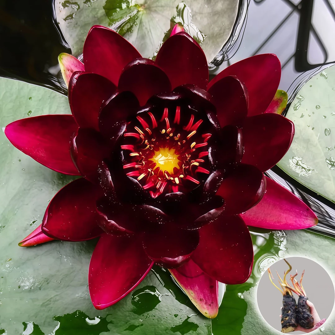 【遇水开花】睡莲根茎观赏莲花水培植物阳台荷花室内绿植睡莲多年生
