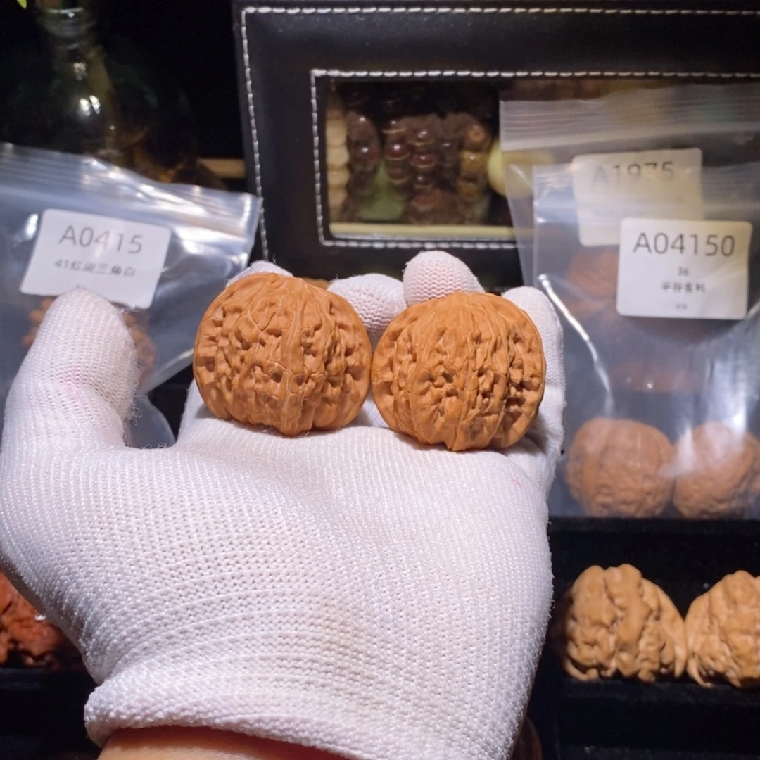 吊坠文玩核桃38蝴蝶磨全品