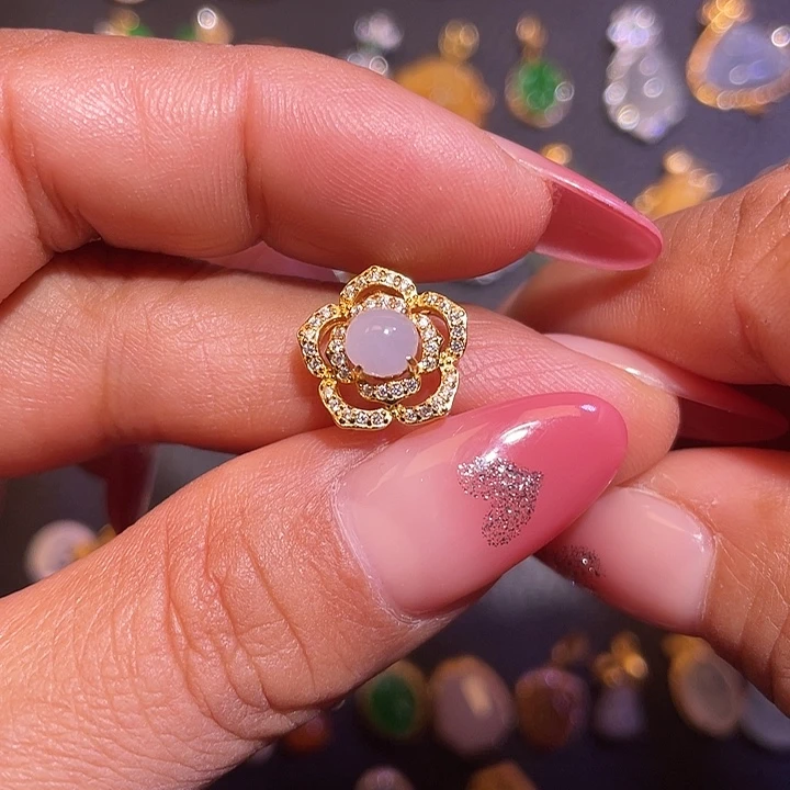 翡翠银S925镶嵌颈饰