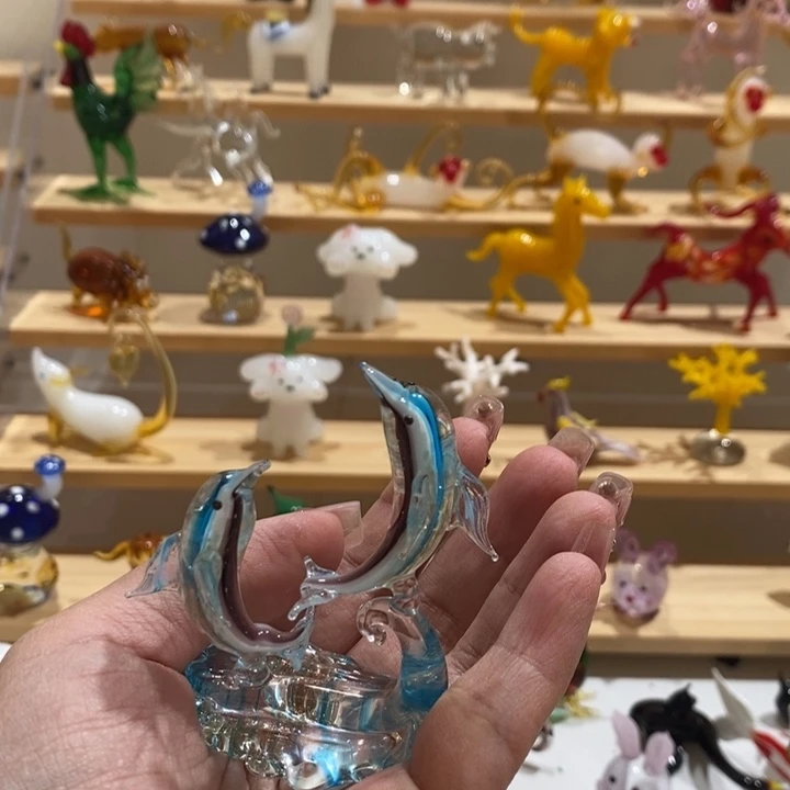 琉璃手工艺品红**然琉璃