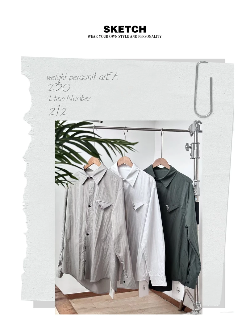 工装日系衬衫小外套