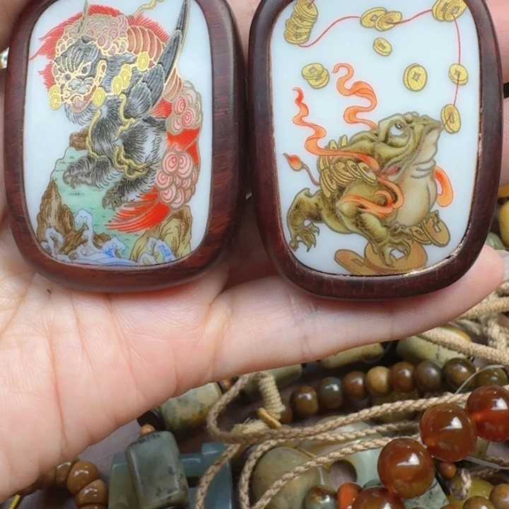 翡翠散珠我***子翡翠随形原石手工打造