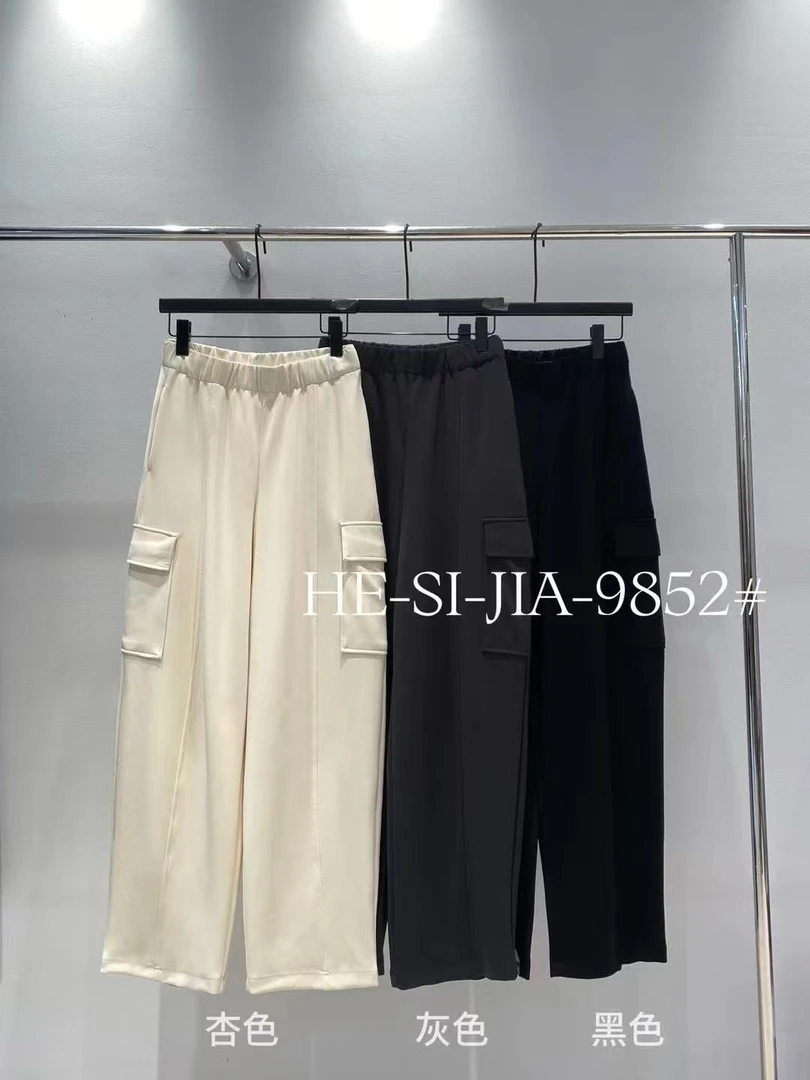 2025新款百搭休闲阔腿裤宽松国风新中式时尚