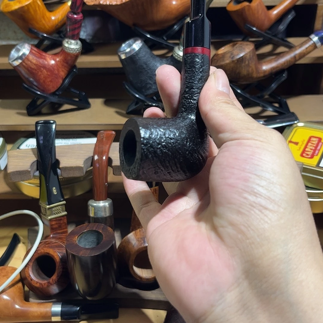 石楠木手工撞球烟斗