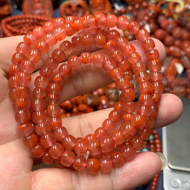 未镶嵌手串南红玛瑙6+’mm