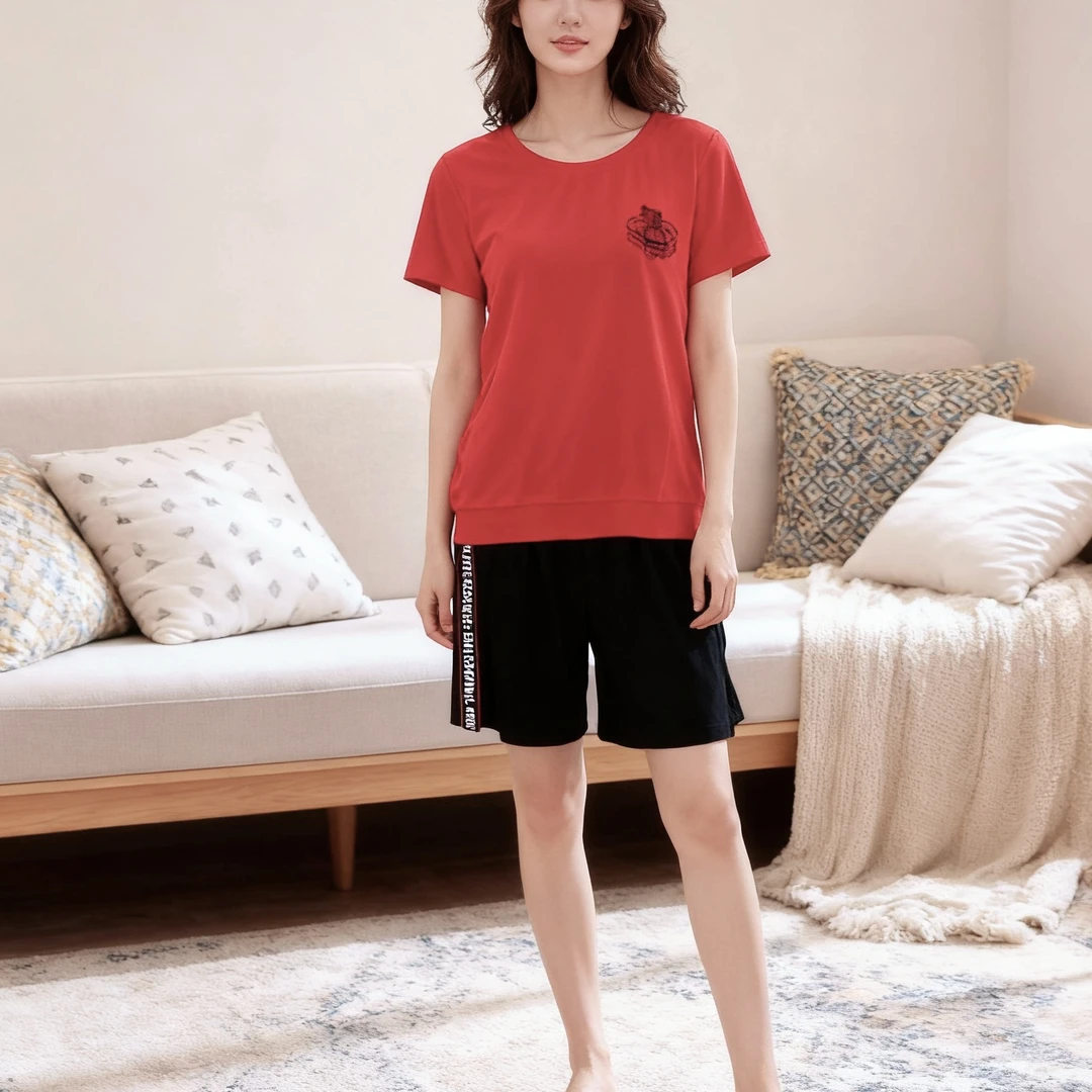 佐雅运动休闲家居服(上衣冰岛丝裤子超爽棉)