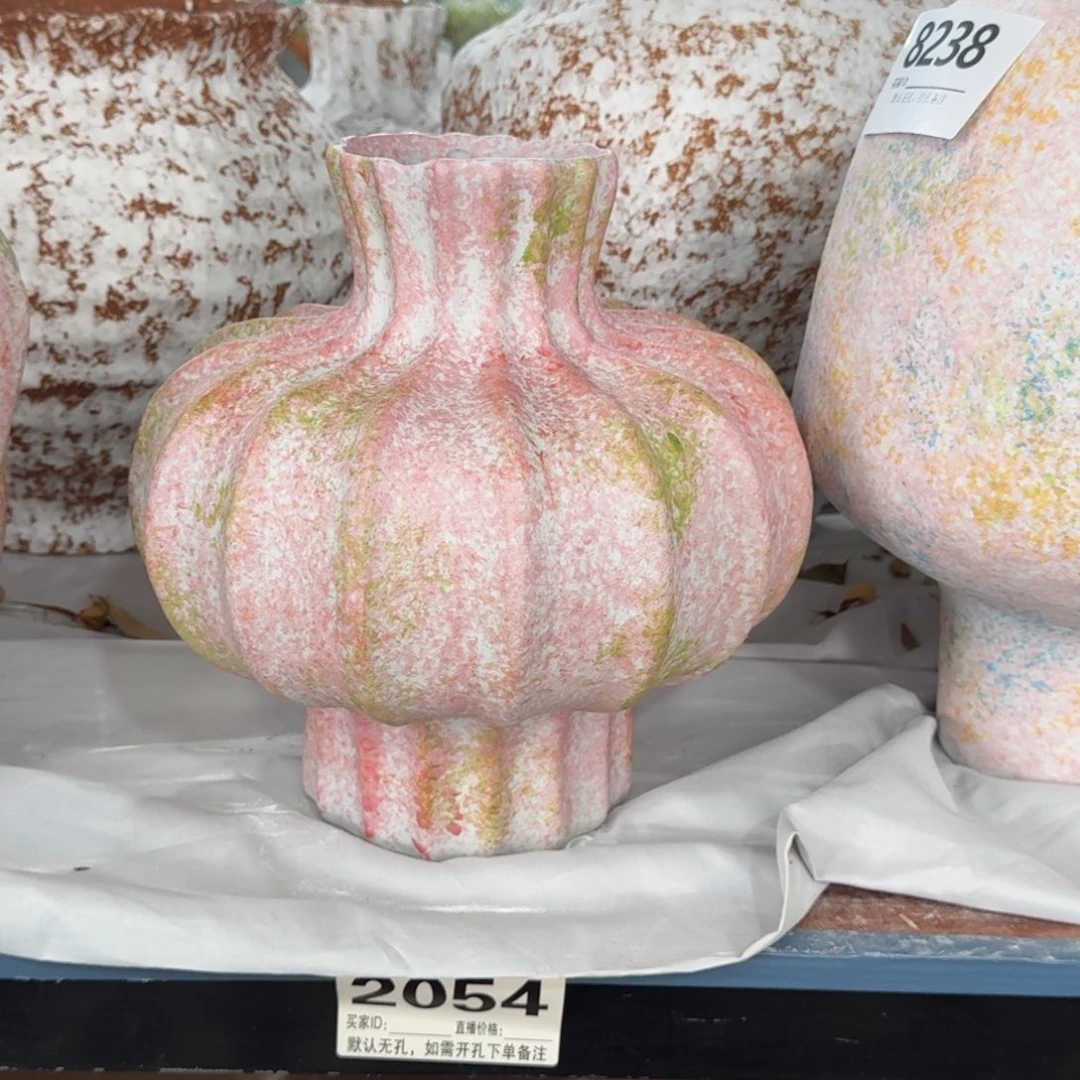 *****陶摆件景德镇高温花瓶编码2054高26口8默认无孔