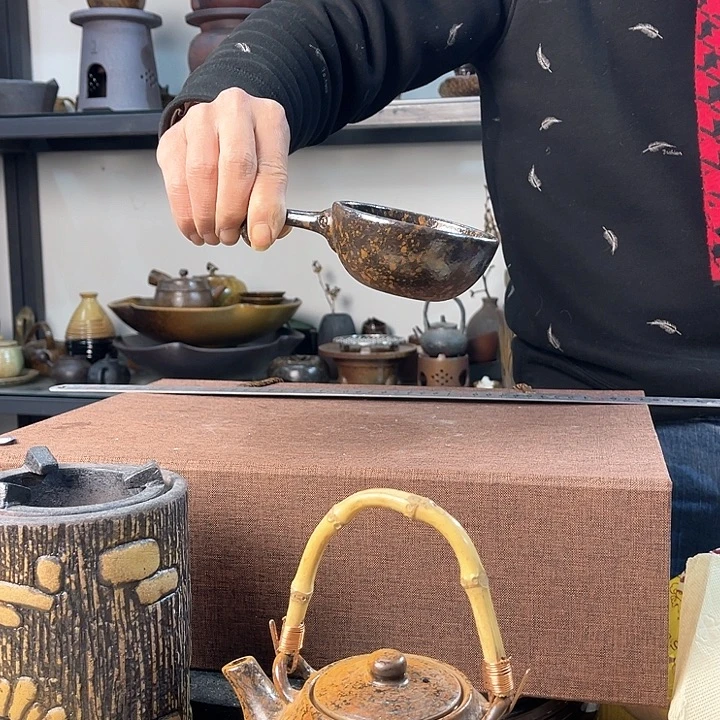 紫泥茶壶紫砂粗陶茶器