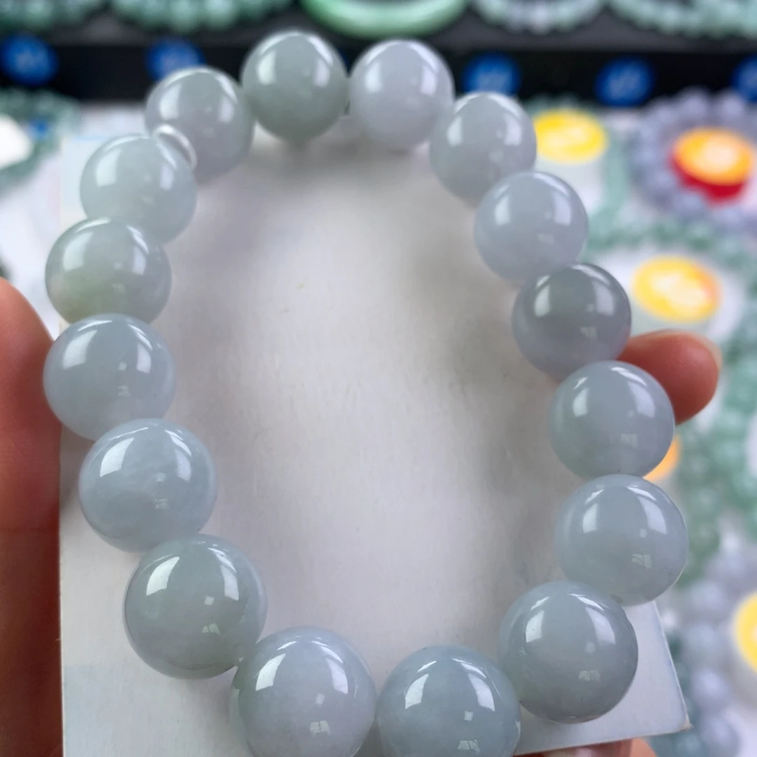 翡翠未镶嵌手链卡13.8