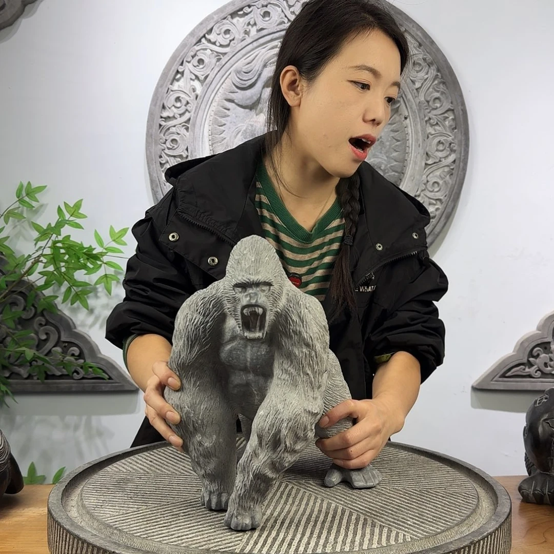 疯***头石材金刚摆件高度30厘米