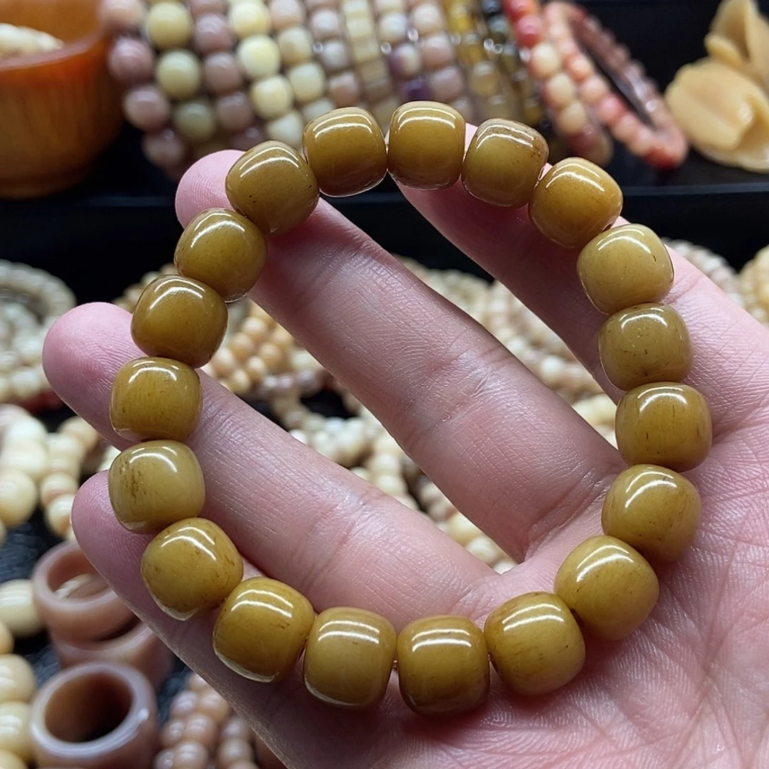 手串/手链驼骨心***暖12毫米老牛骨