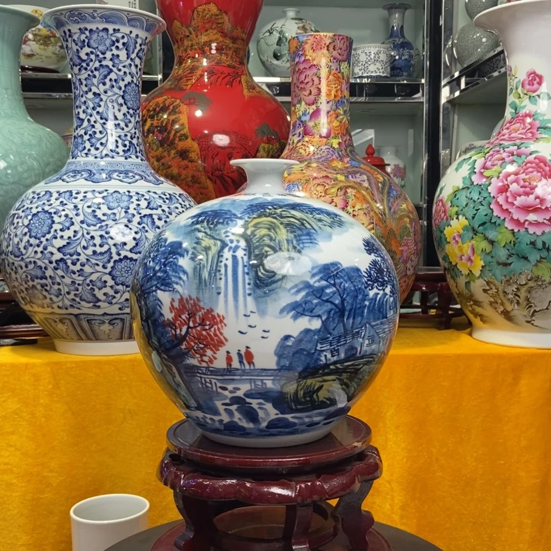 瓶景德镇陶瓷花瓶摆件